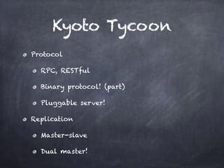 kyoto tycoon health